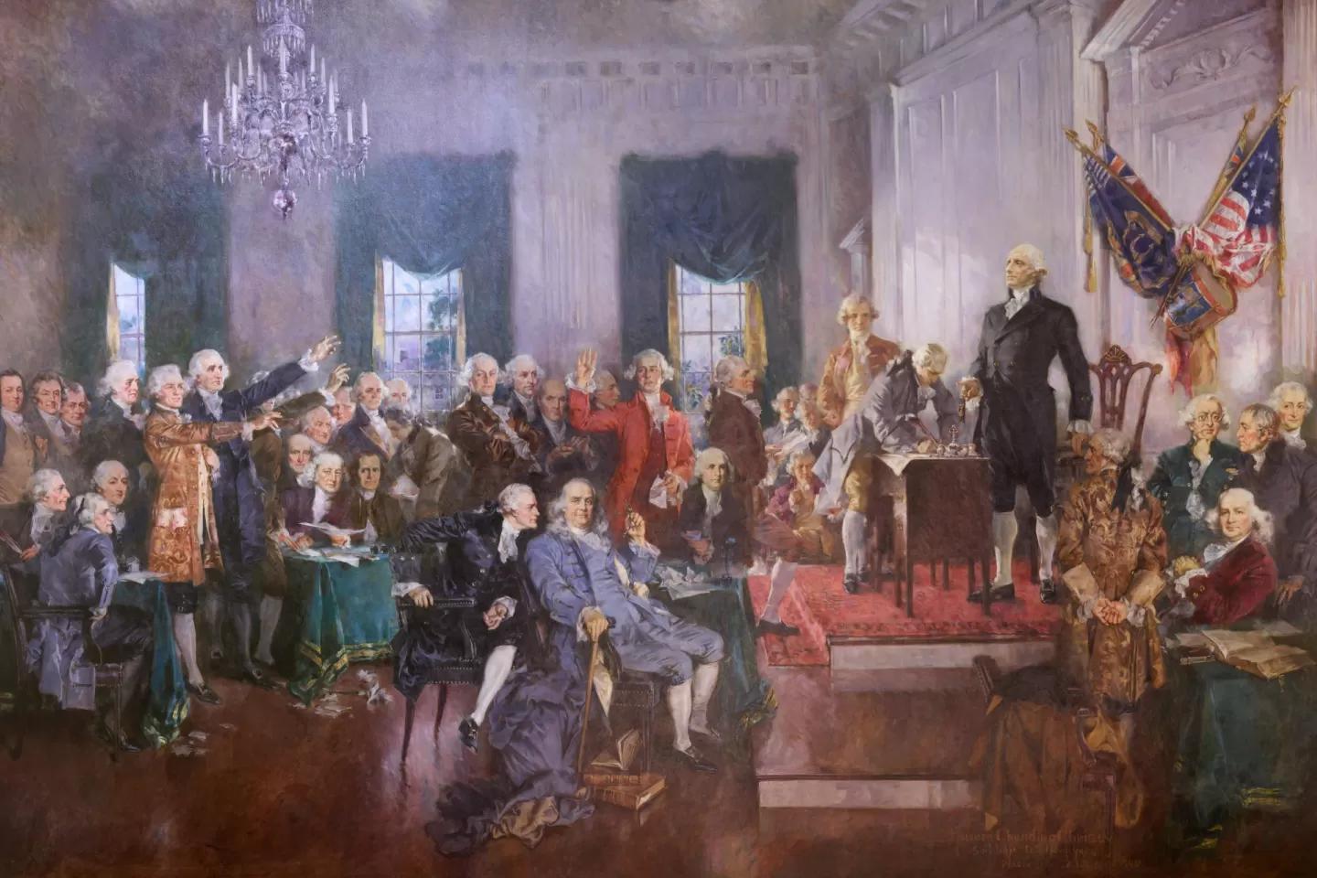 Signing the U.S. Constitution